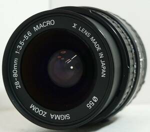 ~実写確認済~ ☆実用良品・人気の望遠レンズ☆　ペンタックス1眼レフ用(Kマウント) SIGMA ZOOM 28-80mm F3.5-5.6 MACRO (I0232)