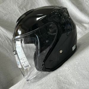 ★新品 SHOEI J-FORCE4 BLACK 55cm Sサイズ ショウエイ Jフォース4 ジェットヘルメット ヘルメット ベンチレーションシステム A51114-2