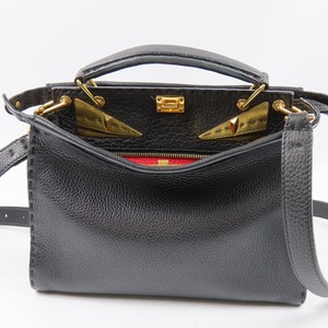 93467★1円スタート★FENDI フェンディ 極美品 モンスターピーカブー セレリア バグズ バグズアイ 2WAY ショルダーバッグ ハンドバッグ