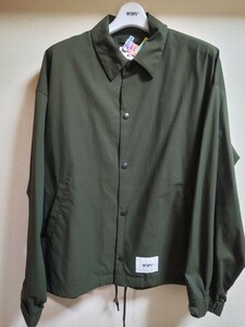 美品 Wtaps Chief Jacket Poly Twill Sign Olive Drab ダブルタップス チーフ ジャケット コーチジャケット coachJacket