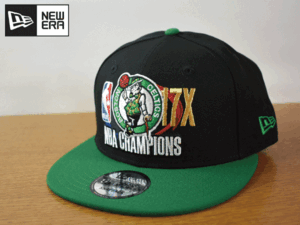 K467《未使用品》NEW ERA ニューエラ 9FIFTY【フリーサイズ】BOSTON CELTICS セルティックス NBA フラット 帽子 キャップ