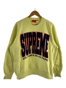 Supreme◆スウェット/M/コットン/YLW/プリント/ビッグアプローチロゴ