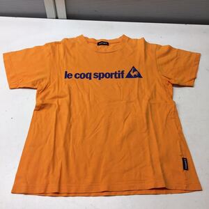 〇送料無料★le coq sportif ルコックスポーティフ★半袖Tシャツ トップス★ Sサイズ★オレンジ#31022sjj22