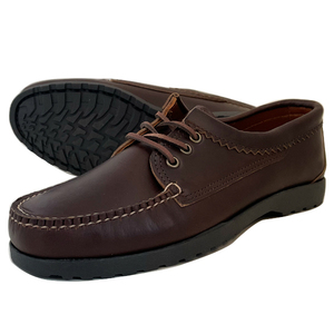 格安クオディQUODDY TRAIL MOCCASINクロムエクセルレザーBLUCHERダークブラウン 9サイズ 新品未使用アメリカ製 デッキシューズ