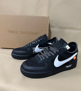 ナイキ×OFF-WHITE スニーカー 箱付 NIKE AIR FORCE 1 LOW メンズ サイズ/27cm スポーツシューズ 防滑 【品番】AO4606-001