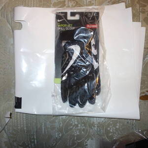 即決 supreme nike football gloves black L