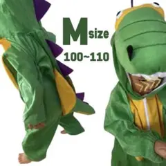 キッズ 子供服 M 恐竜 着ぐるみ コスプレ 仮装 衣装 可愛い グリーン 美品