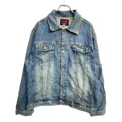 JIMS JEANS デニムジャケット XXLサイズ ビッグサイズ インディゴブルー 古着卸 アメリカ仕入 t2411-4152