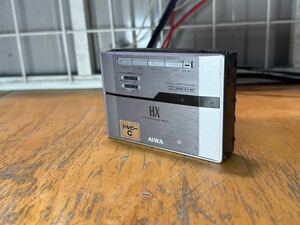 AIWA アイワ HX ステレオカセットプレイヤー HS-PX30 ポータブル シルバー 日本製 ジャンク