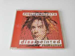 P.I.L. Public Image Limited / Disappointed 日本盤MAXI CD VIRGINジャパン VJD15551 89年リリース,John Lydon,Sex Pistols,歌詞対訳あり