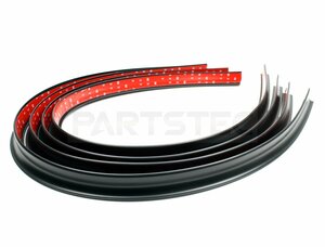 オーバーフェンダー フェンダーアーチ モール ウレタン ラバー 計6m 出幅 20mm 1.5ｍ4 黒 FD3S RX7 RX8 FC3S 他 汎用 /146-8