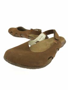 EL NATURALISTA エル ナチュラリスタ スエード サンダル size38/茶 ■◇ ☆ ebb9 レディース