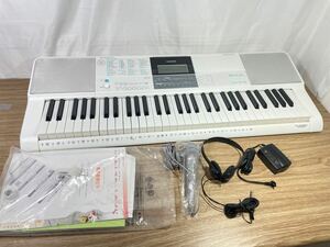 LK-516 CASIO 光ナビゲーションキーボード 2021年製 ホワイト カシオ 電子ピアノ 引取歓迎 ヤマト家財宅急便