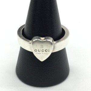 GUCCI グッチ ハートリング Ag925 17号 総重量6.3g【DABD2023】