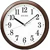 【送料無料】セイコークロック(Seiko Clock) セイコー クロック 掛け時計 電波 アナログ コンパクトサイズ 茶メタリック 直径28.0x4.6cm BC416B