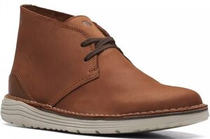 送料無料 Clarks 30cm チャッカ ブーツ スニーカー タン ブラウン レザー ゴア スリッポン ビジネス 軽量 ローファー ランニング JJJ314