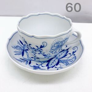 1AB057 MEISSEN マイセン ブルーオニオン カップ ソーサー 1客 1セット 00572 現状品