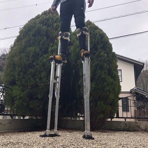 竹馬 アルミ USA製 作業用 61~101cm Professional stilts Dura-Stilts model IV(4) Adjustable 24-40in. Extra parts included.