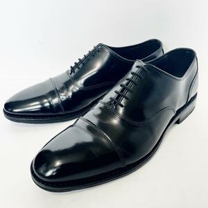 美品 アレンエドモンズ ALLEN EDMONDS 革靴 ビジネスシューズ レザーシューズ ストレートチップ 内羽根 黒 ブラック サイズ10 28cm相当