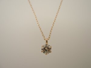 【新品磨き済】K18 ダイヤ0.30ct 立爪 ネックレス レディース ゴールド Diamond ジュエリー アクセサリー diamond NBJ