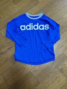 長袖Tシャツ adidas アディダス　140サイズ　ロゴ　ロンT 長袖　Tシャツ　クリックポスト発送