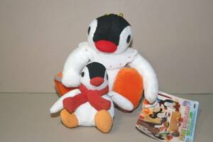 PINGU ピングー Pinga ピンガ ぬいぐるみコレクション くいしんぼう & ちりめん キーホルダー 2個セット バンプレスト 1995年,2001年