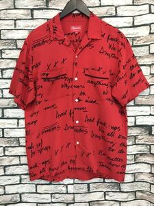 ★SUPREME シュプリーム★15SS Burroughs Shirt バロウズレーヨン半袖シャツ