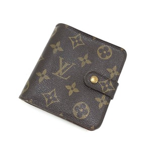 $$ LOUIS VUITTON ルイヴィトン 2つ折り財布 モノグラム コンパクトジップ M61667 やや傷や汚れあり