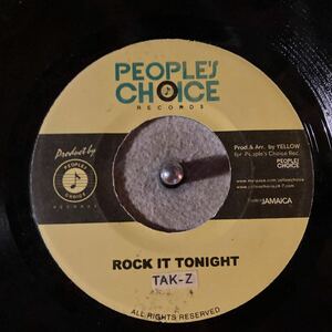 人気　ジャパレゲ　reggae 45 7inch レコード　TAK-Z - ROCK IT TONIGHT MISON-B - MRS. NANCY