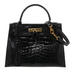 HERMES （エルメス） ケリーバッグ 28 バッグ ハンドバッグ Black [ROR]