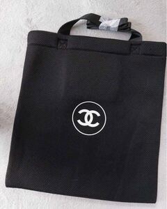 新品　CHANEL シャネル ノベルティ メッシュ トート バッグ ブラック