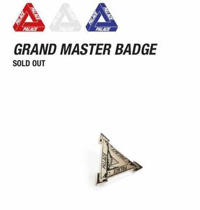 PALACE SKATEBOARDS 18 AUTUMN GRAND MASTER BADGE パレスジャパンオンライン購入 正規品 パレス バッジ ピンズ 新品未使用