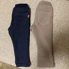 2枚セット　デビロック　RICH WARM 裏シャギー ストレッチパンツ