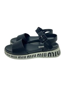 MIU MIU◆サンダル/35.5/BLK