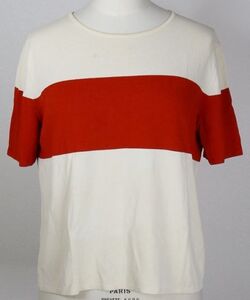 HERMES by martin margiela border knit tops size ME エルメス マルジェラ期 半袖 ライン ボーダー ニット トップス b8849