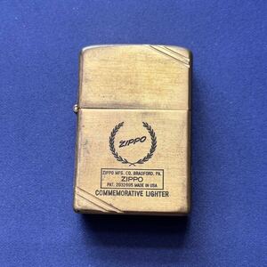 《213》 ★火花確認★ ZIPPO MFG CO BRADFORD PA 1932 1982 PAT 2032695 USA COMMEMORATIVE LIGHTER ゴールド ジッポ ライター 着火未確認