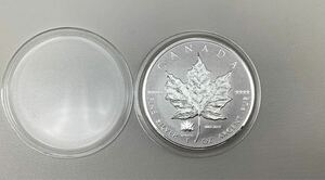 ⑧ CANADA カナダ メイプルリーフ 2017年 エリザベス２世 1オンス 銀貨 プルーフ銀貨 純銀 SILVER 銀保証 重さ約31.13g