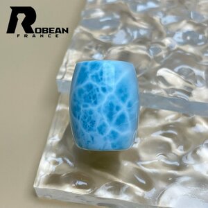 絶賛 EU製 定価8万円★ROBEAN・チベット天珠★パワーストーン アクセサリー ラリマー 天然石 癒し 平和 お守り 約23*18.2mm Y606087