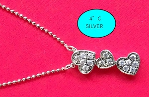 ★返品不可 ★　4°C SILVER　シルバーペンダントネックレス★美品★ 栗生のくろすけ　