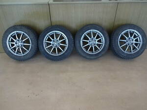 【104】205/60R16　GOODYEAR　5穴100 冬　スタッド　4本セット 　プリウスα等