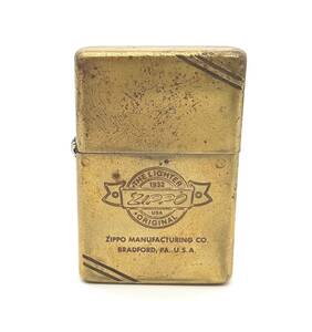 喫煙具【 ZIPPO 1932 オイルライター 】1992年 ジッポ ダイアゴナルライン ゴールド 中古品 保管品 MN