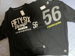 限界値！56Design 夏用ツーリングTシャツ黒XL 2枚セット売りのみ　新品