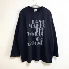 【セサミストリート】Tシャツ カットソー 英字ロゴ 綿混 4L 大きいサイズ