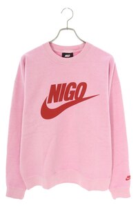 ナイキ スウェット NIGO FV5941-621/NRG Crew Fleece サイズ:L ロゴクルーネックスウェット 中古 HJ12