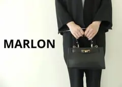 MARLON★未使用品 2way 本革 ハンドバッグ ショルダーバッグ