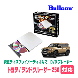 ランドクルーザー250(R6/5～現在)用　bullcon / AV-CDV01　純正ディスプレイオーディオ対応　CD・DVDプレーヤー