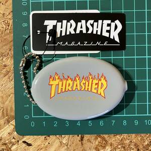 THRASHER スラッシャー ラバー コインケース 小銭入れ グレー