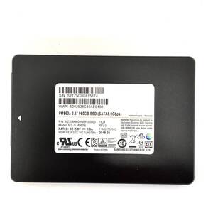 S61122150 SAMSUNG SATA 960GB 2.5インチ SSD 1点 使用時間：45639【中古動作品】