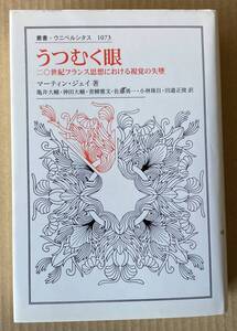 ☆　うつむく眼　叢書・ウニベルシタス1073　マーティン・ジェイ　☆