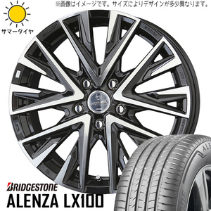 225/60R17 サマータイヤホイールセット ZRV etc (BRIDGESTONE ALENZA LX100 & SMACK LEGINA 5穴 114.3)